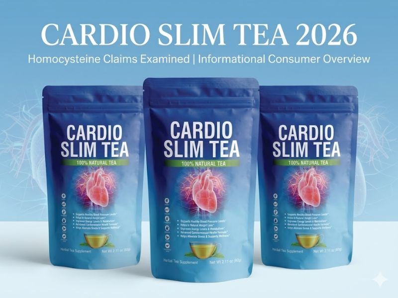 Cardio Slim Tea Homocysteine Claims Evaluated in 2026 Consumer Report on Blood Pressure Support, Ingredient Transparency, and Weight Management Marketing Trends